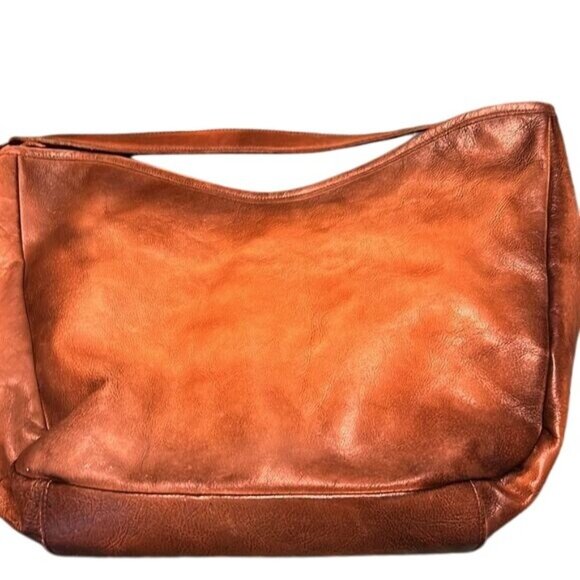 Vintage Civico 13 Tooled Leather Hobo Bag Rustic Italian Craftsmanship - Picture 3 of 8